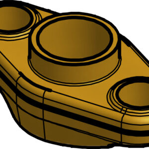 Danfoss Flange set, Flange, 22 mm, Soldering