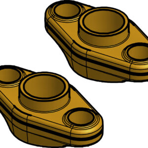 Danfoss Flange set, Flange, 22 mm, Soldering