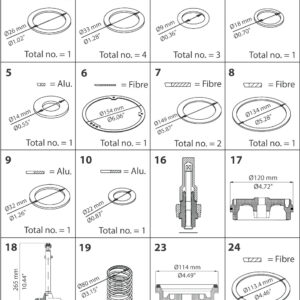 Danfoss Spare part, PML, size 80, Overhaul kit