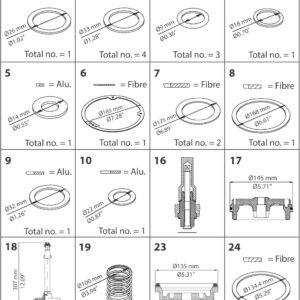 Danfoss Spare part, PML, size 100, Overhaul kit
