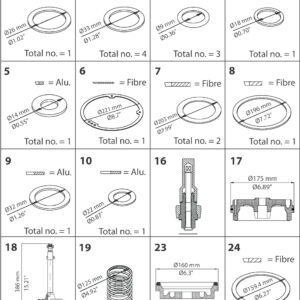 Danfoss Spare part, PML, size 125, Overhaul kit