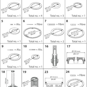 Danfoss Spare part, PMLX, size 80, Overhaul kit
