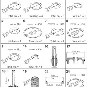 Danfoss Spare part, PMLX, size 100, Overhaul kit
