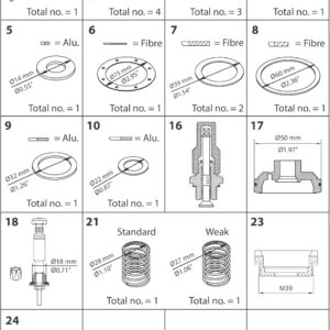 Danfoss Overhaul kit, Overhaul kit