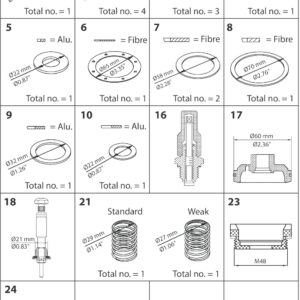 Danfoss Overhaul kit, Overhaul kit