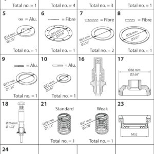 Danfoss Overhaul kit, Overhaul kit