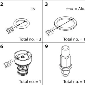 Danfoss Overhaul kit, Overhaul kit