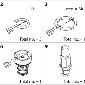 Danfoss Overhaul kit, Overhaul kit