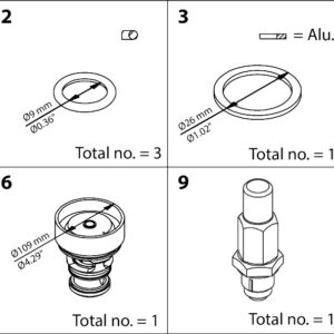 Danfoss Overhaul kit, Overhaul kit