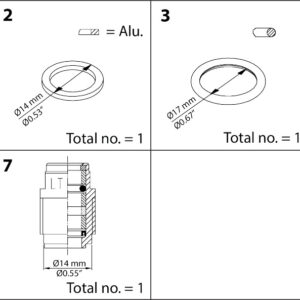 Danfoss Repair kit, Packing gland and sealing