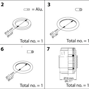 Danfoss Repair kit, Packing gland and sealing