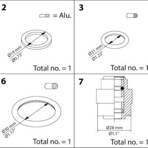 Danfoss Repair kit, Packing gland and sealing