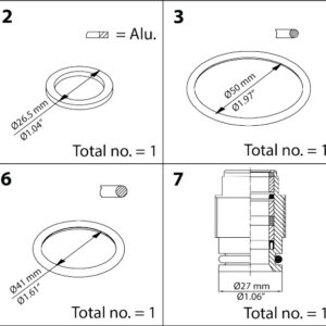 Danfoss Repair kit, Packing gland and sealing