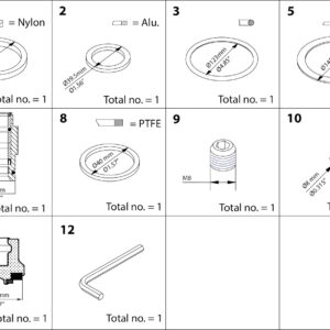 Danfoss Overhaul kit, Cone, sealing, packing gland