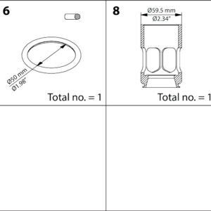 Danfoss Overhaul kit, Piston and sealing