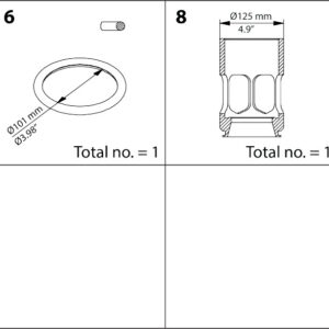 Danfoss Overhaul kit, Piston and sealing