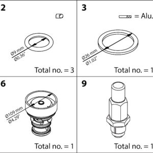 Danfoss Overhaul kit, Overhaul kit