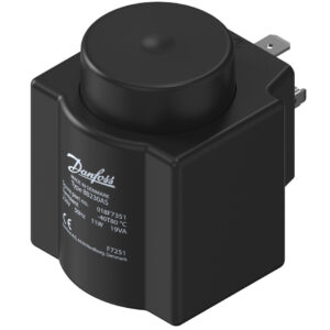 Danfoss Solenoid coil, BN024DS, DIN Spade, Supply voltage [V] DC: 24, Multi pack