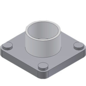 Danfoss Flange set, Flange, 42 mm, Soldering
