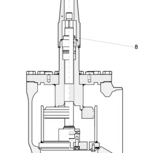 Danfoss Spare part, SVA 250 - 300, Packing gland